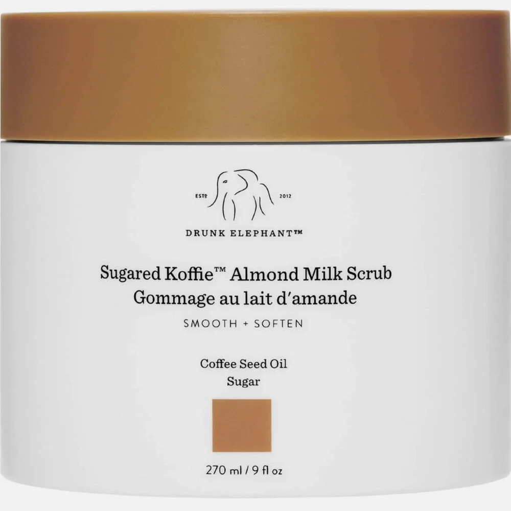 Drunk Elephant Sugared Koffie Almond Milk Body Scrub New 270 ml / 9 fl oz